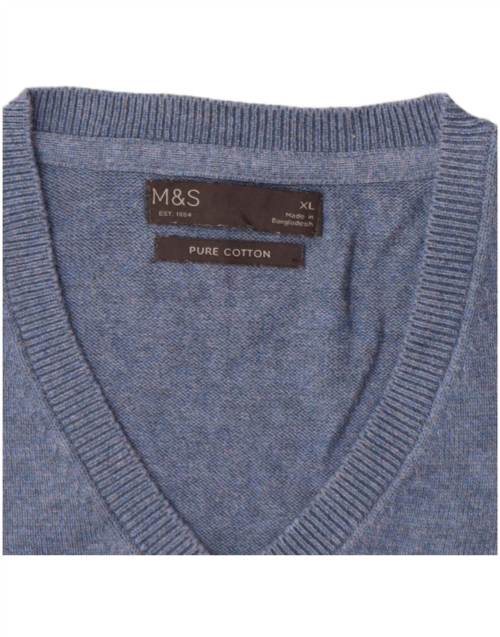 Marks & Spencer Herrevest Tank Top XL Blå Bomuld