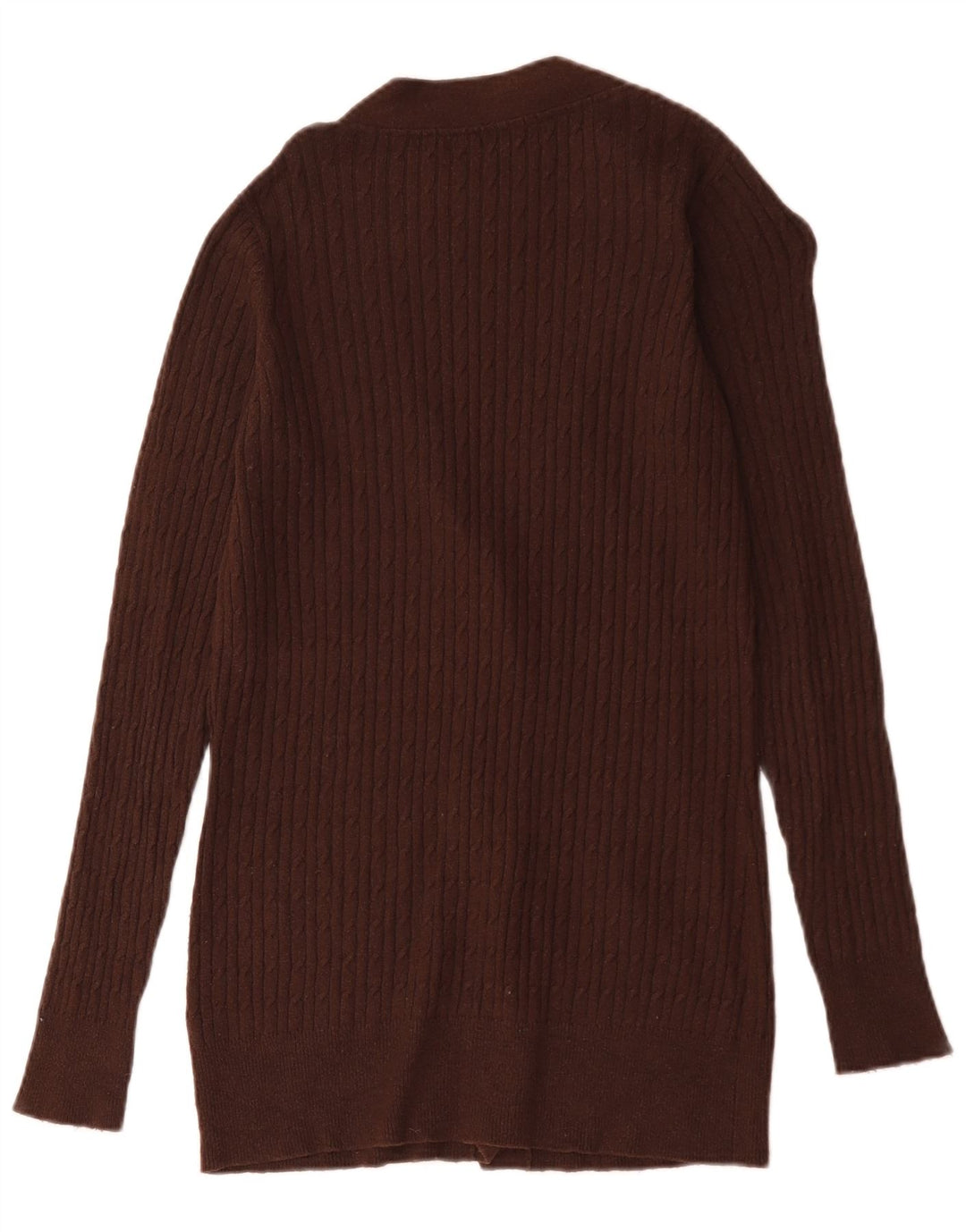 Zara Dame Cardigan Sweater UK 16 Stor Brun