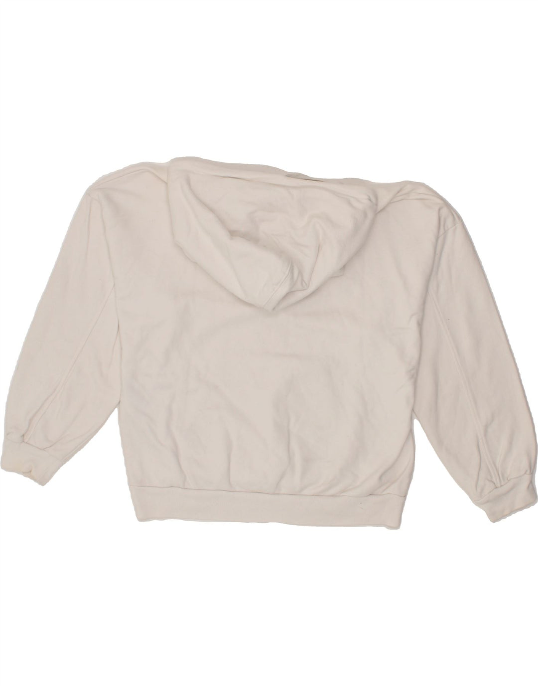 LEVI'S Womens Oversized Graphic Hoodie Jumper UK 14 Medium White Cotton Vintage Levi's and Second-Hand Levi's from Messina Hembry 