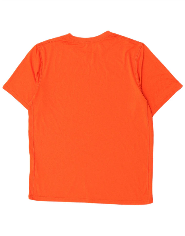 Nike Herre Dri Fit T-shirt Top Medium Orange Polyester