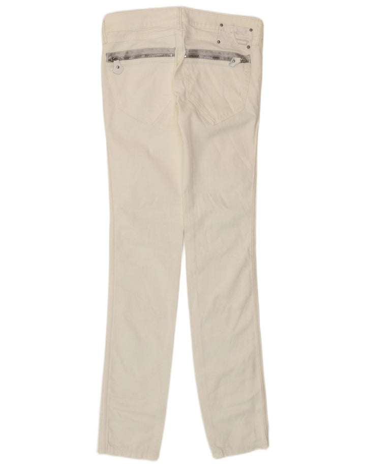 DIESEL Womens Clush Slim Jeans W26 L32 White