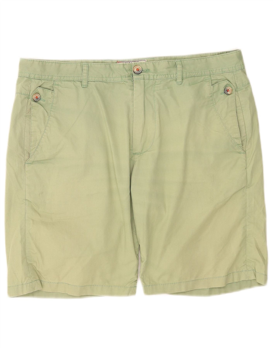 Zara Herre Chino Shorts EU 40 Medium W31 Grøn