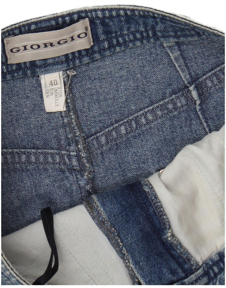 Vintage denimnederdel til kvinder EU 40 Medium W28 Blå bomuld