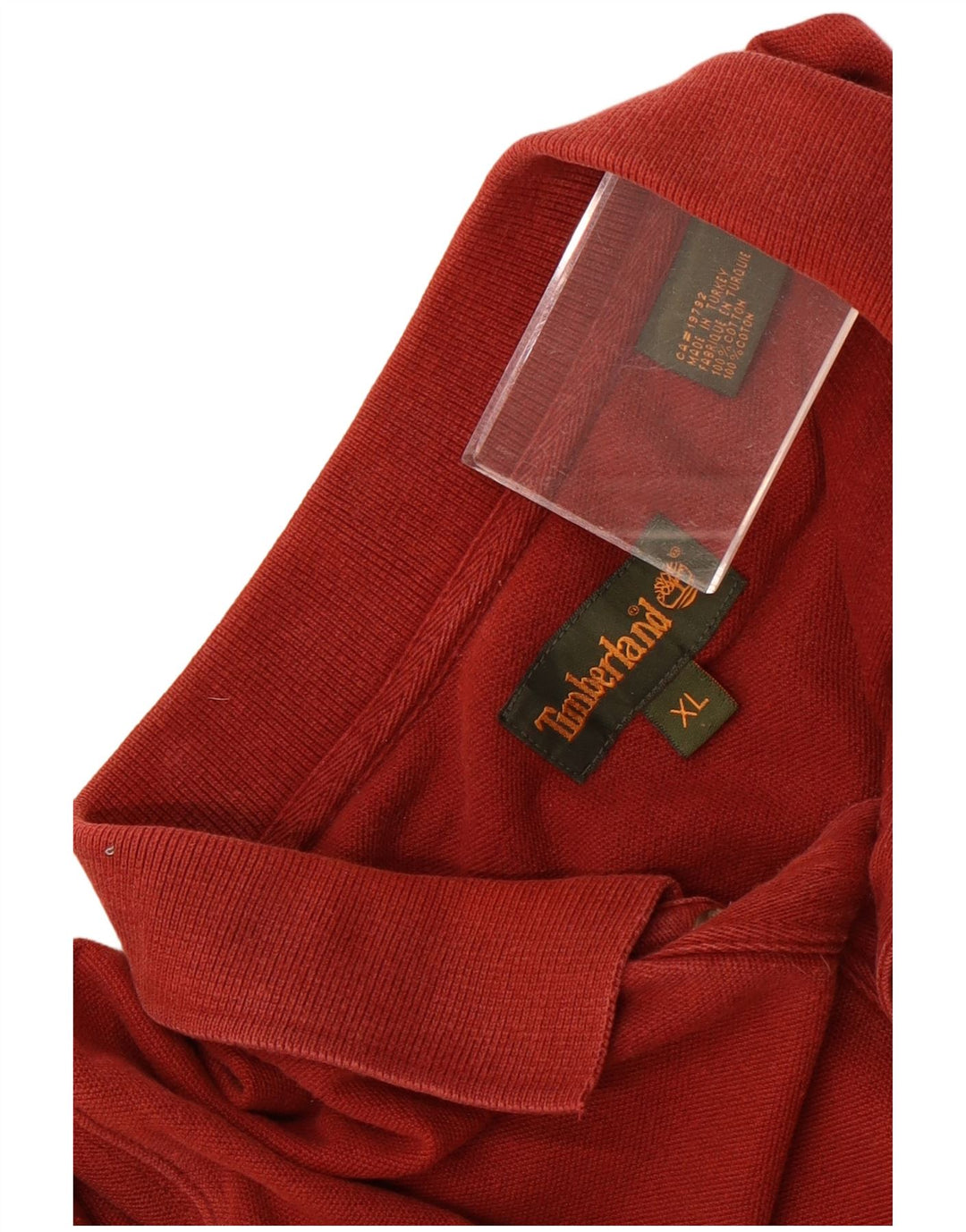 Timberland herre poloshirt XL rødbrun bomuld