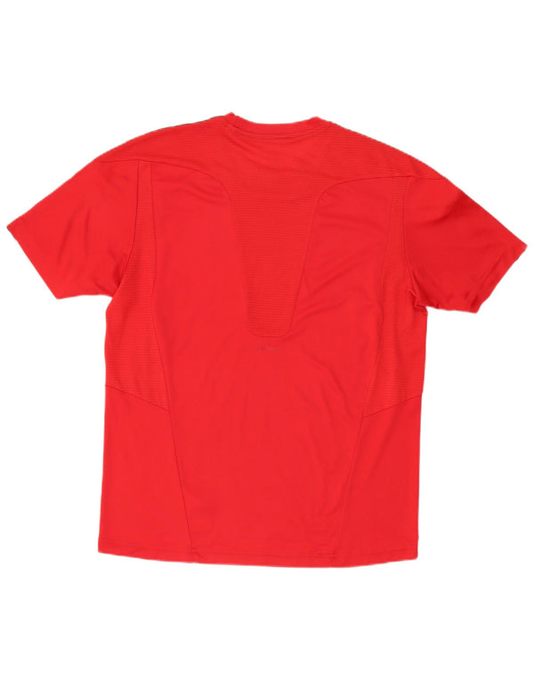 Adidas Herre 3D Arc T-Shirt Top Stor Rød Polyester
