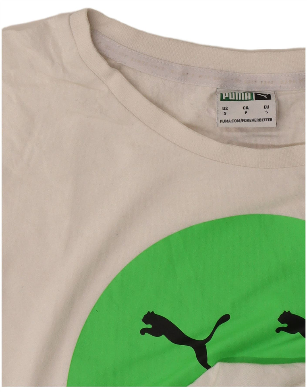 Puma Herre Grafisk T-Shirt Top Lille Hvid