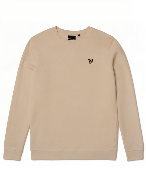Lyle & Scott Herre sweatshirt Jumper Medium Off White Bomuld