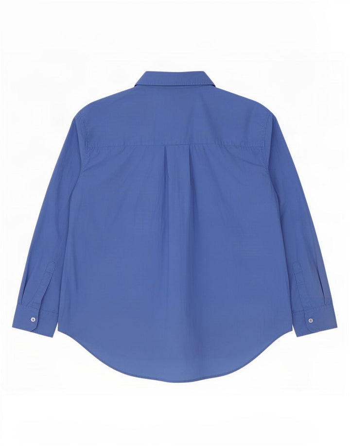 Marks & Spencer Oversized skjorte til kvinder UK 18 XL Blå bomuld