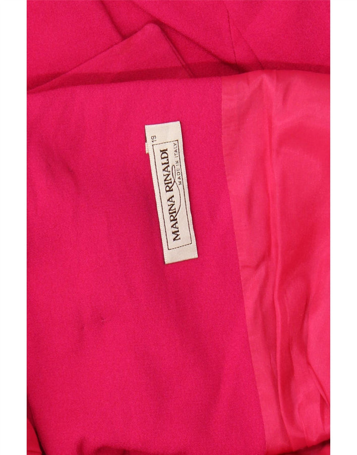 MARINA RINALDI Dame 3-knaps blazerjakke størrelse 19 Small Pink