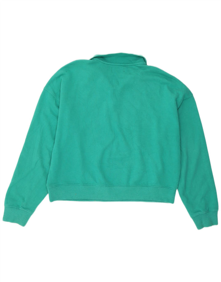 Superdry Womens Oversized grafisk sweatshirt Jumper UK 10 Small Green