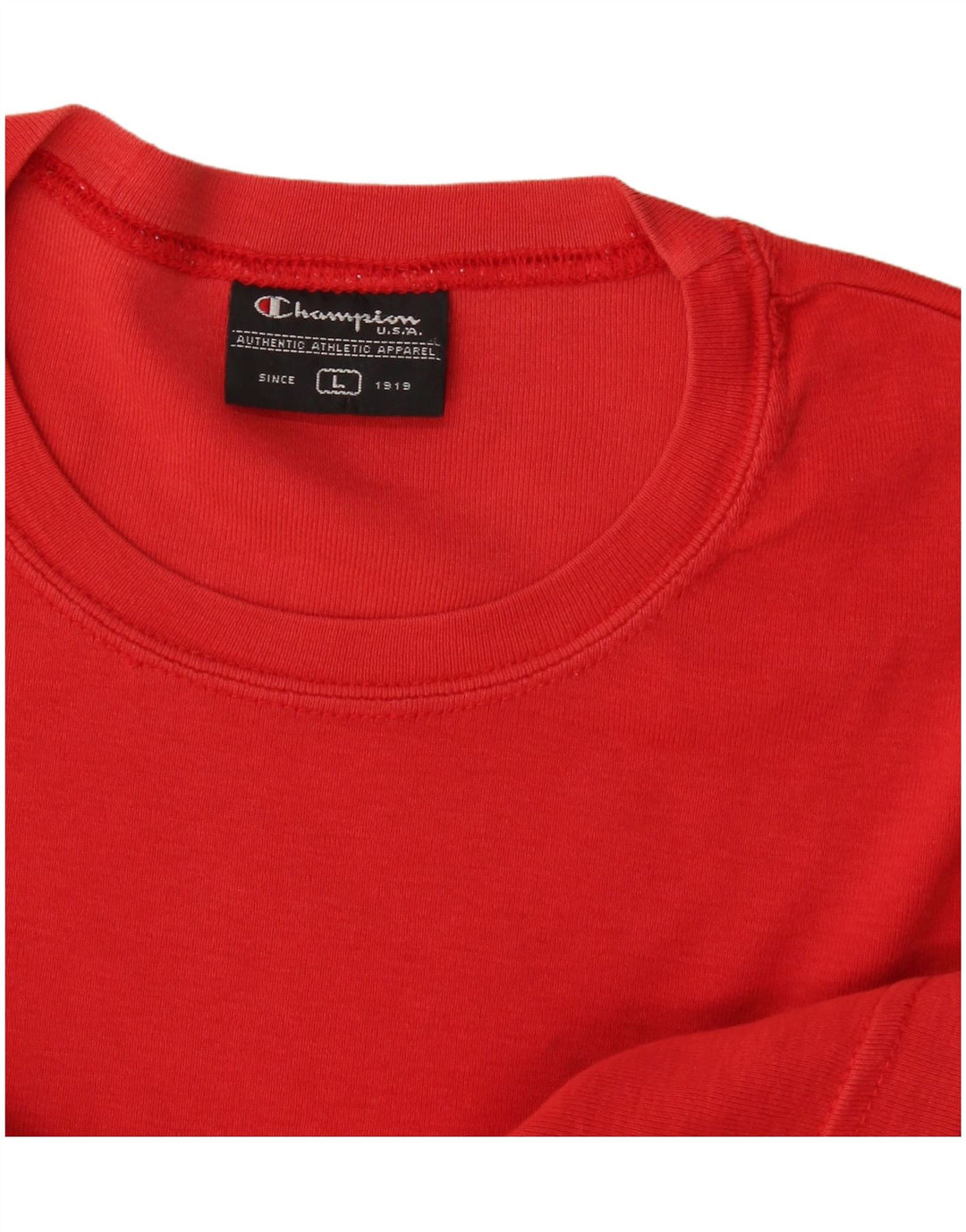 Champion Dame T-Shirt Top UK 14 Stor Rød