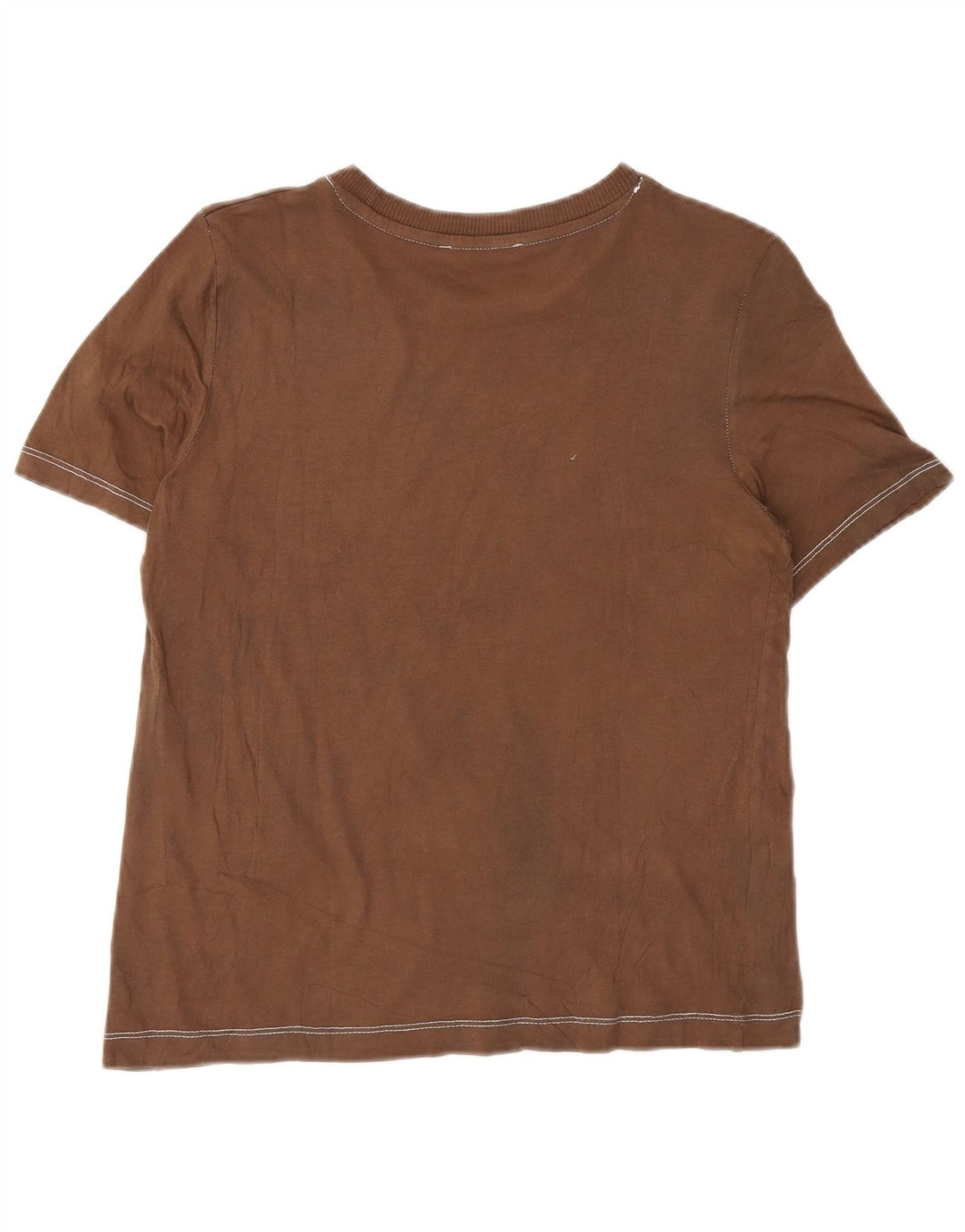 Zara T-Shirt Top UK 10 Lille Brun