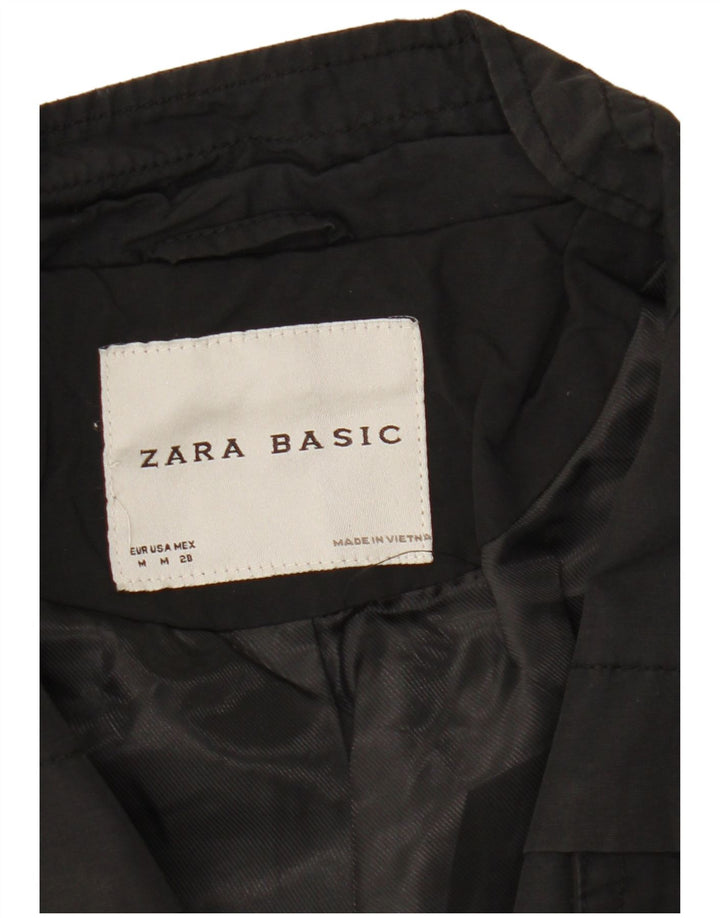 Zara Militærjakke til kvinder UK 12 Medium Sort