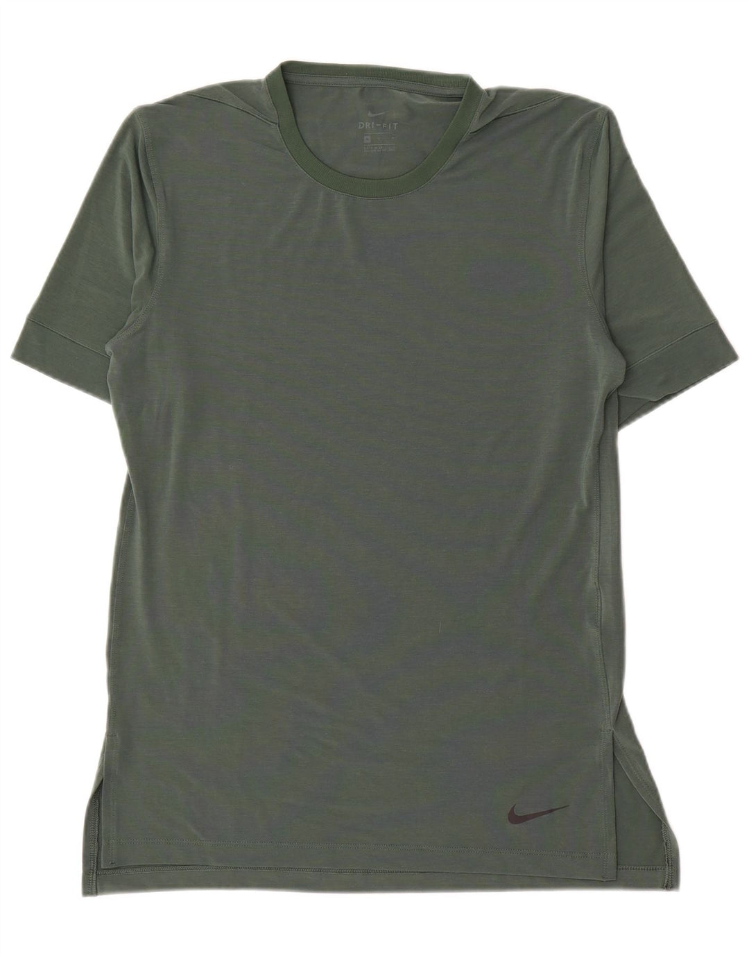 Nike herre Dri Fit T-shirt top mellemgrøn polyester