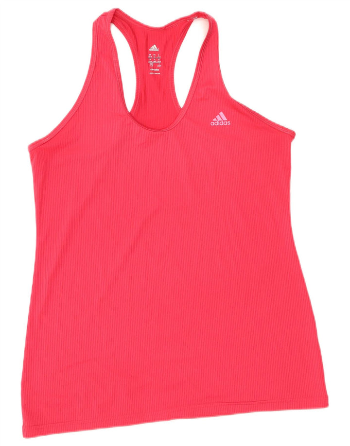 Adidas Dame Climalite Vest Top UK 16/18 Large Pink