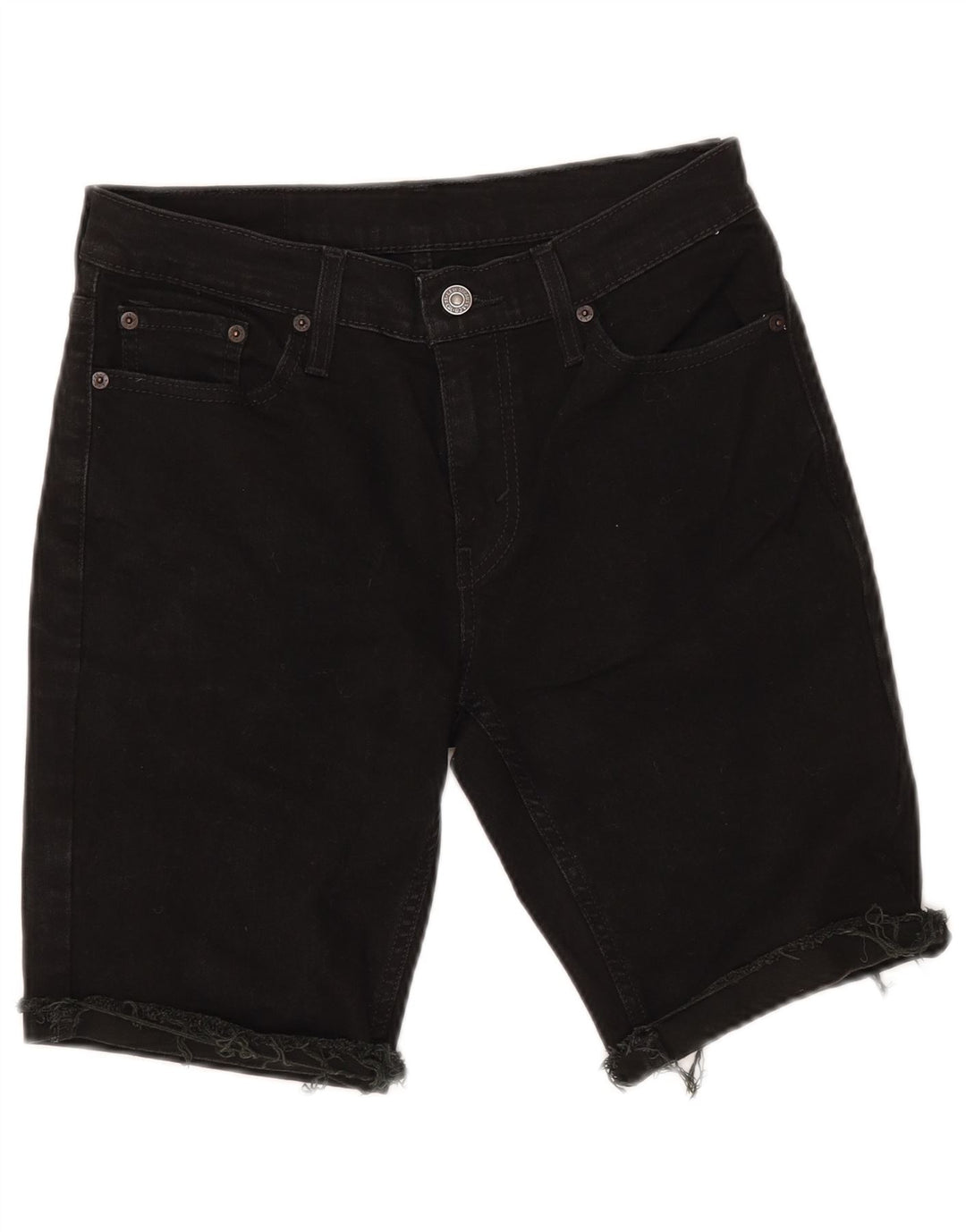 LEVI'S Womens 511 denimshorts W30 Medium Black Bomuld