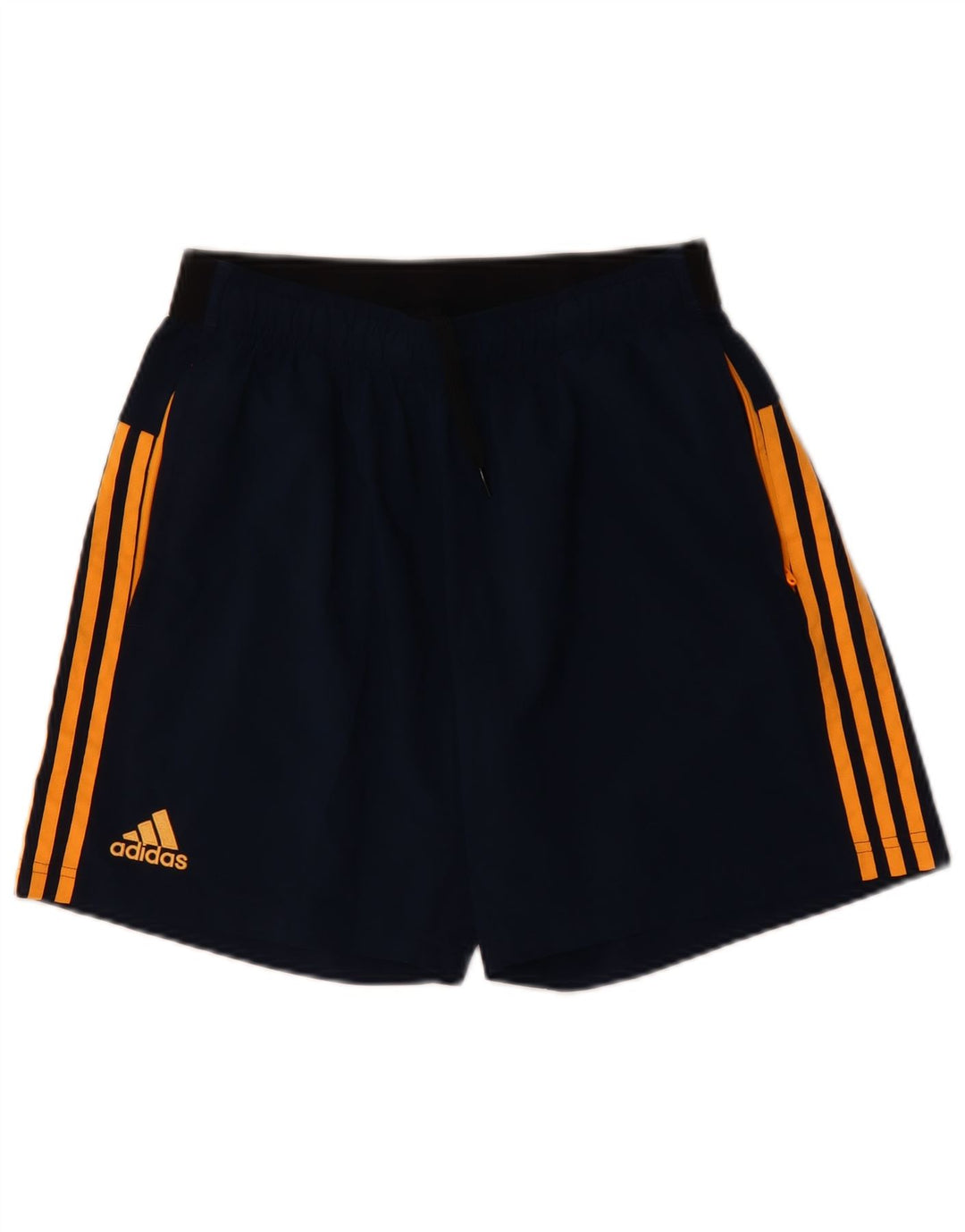 ADIDAS Boys Climalite Sport Shorts 13-14 Years Large Navy Blue Polyester