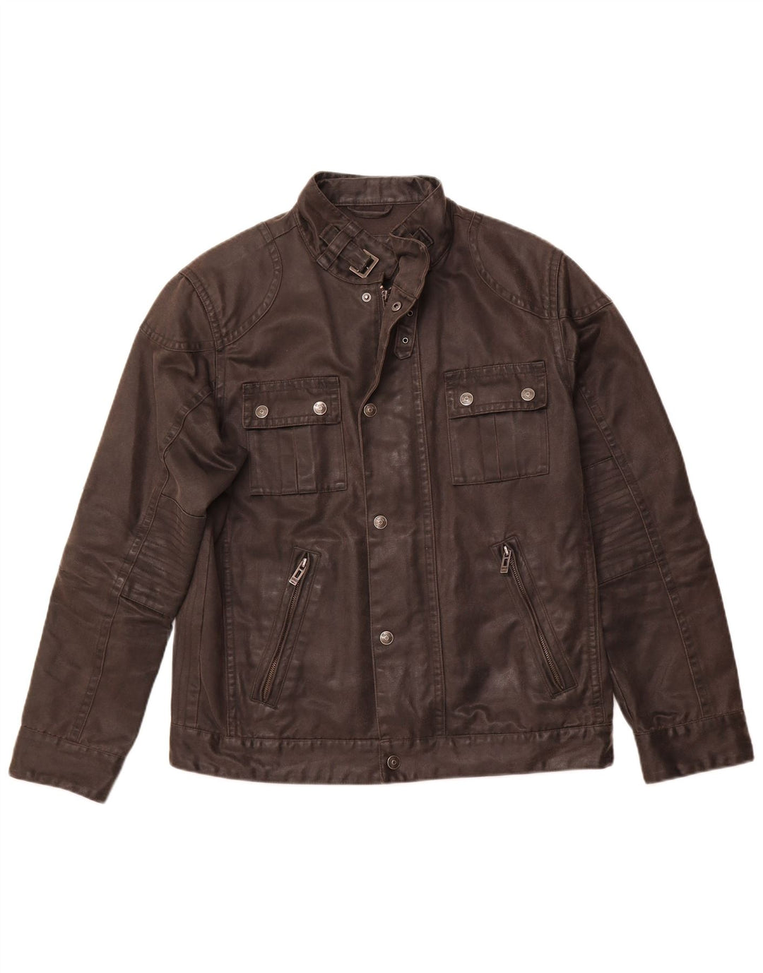 ENGBERS Herre Utility Jacket UK 40 Large Black Cotton