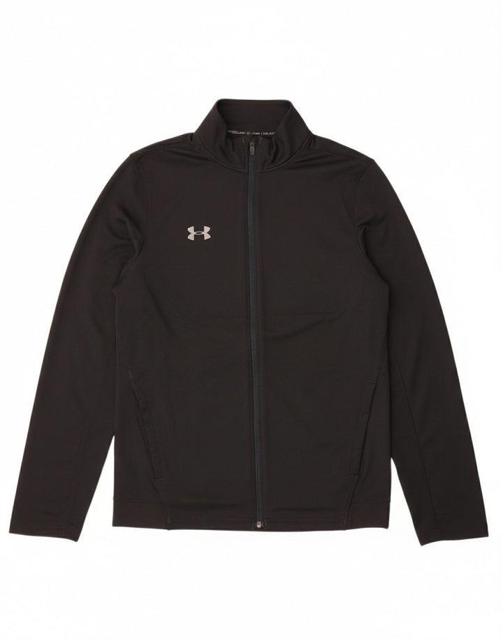 UNDER ARMOUR Mens Graphic Tracksuit Top Jacket Medium Black Polyester