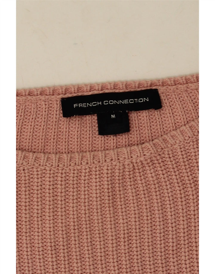 French Connection Dame Boat Neck Jumper Sweater UK 14 Medium Pink
