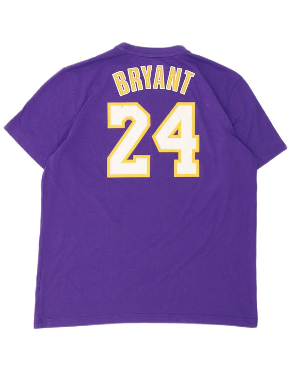 Adidas Herre Lakers Grafisk T-Shirt Top XL Lilla
