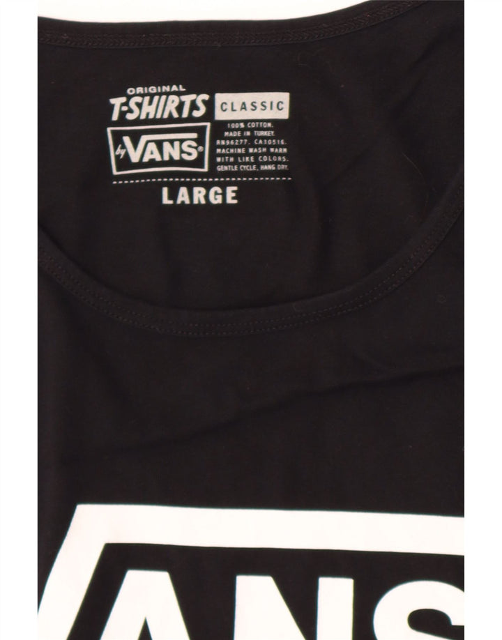 Vans Herre Classic Fit Grafisk Vest Top Stor Sort Bomuld