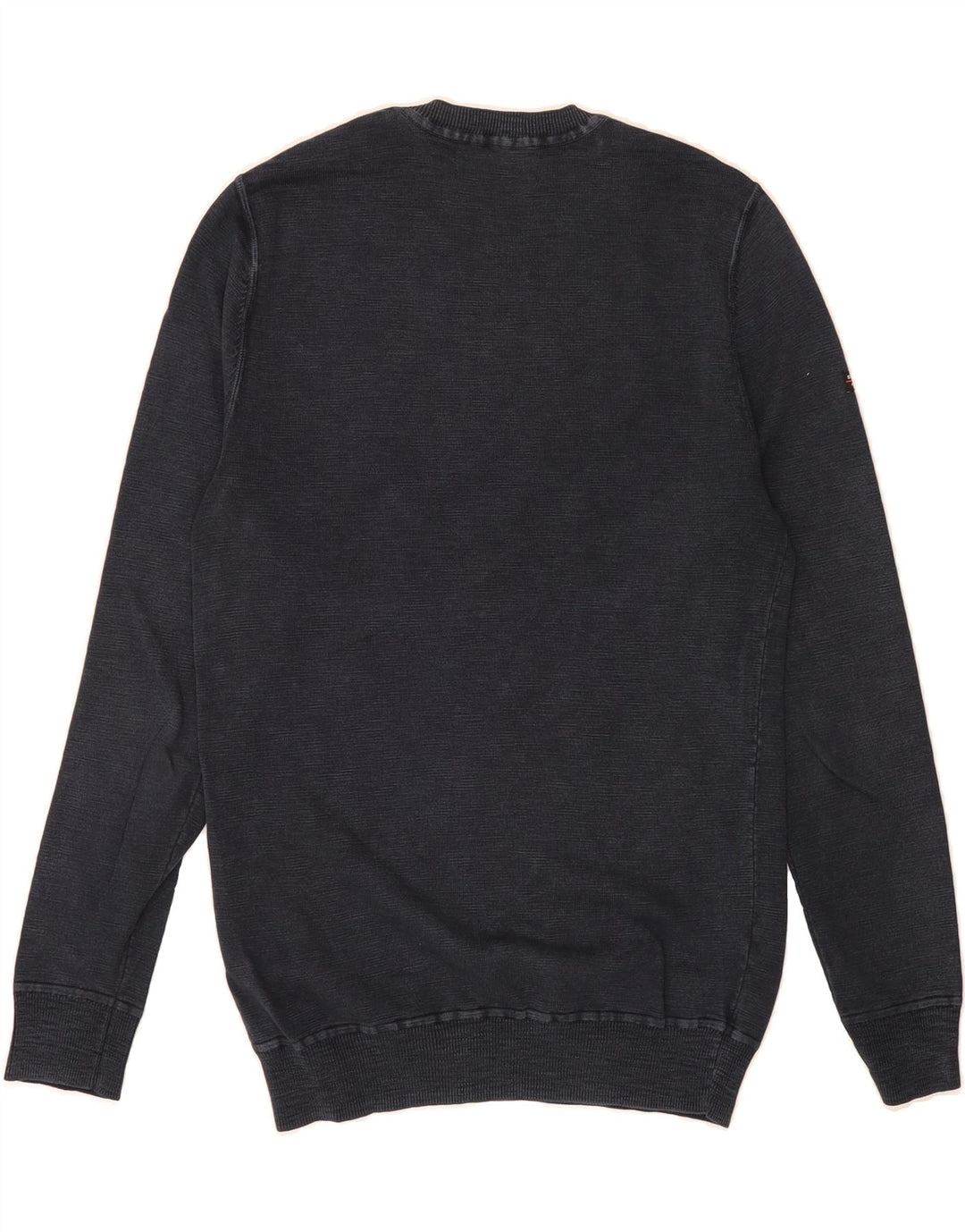 SUPERDRY Mens Sweatshirt Jumper Small Navy Blue Cotton Vintage Superdry and Second-Hand Superdry from Messina Hembry 