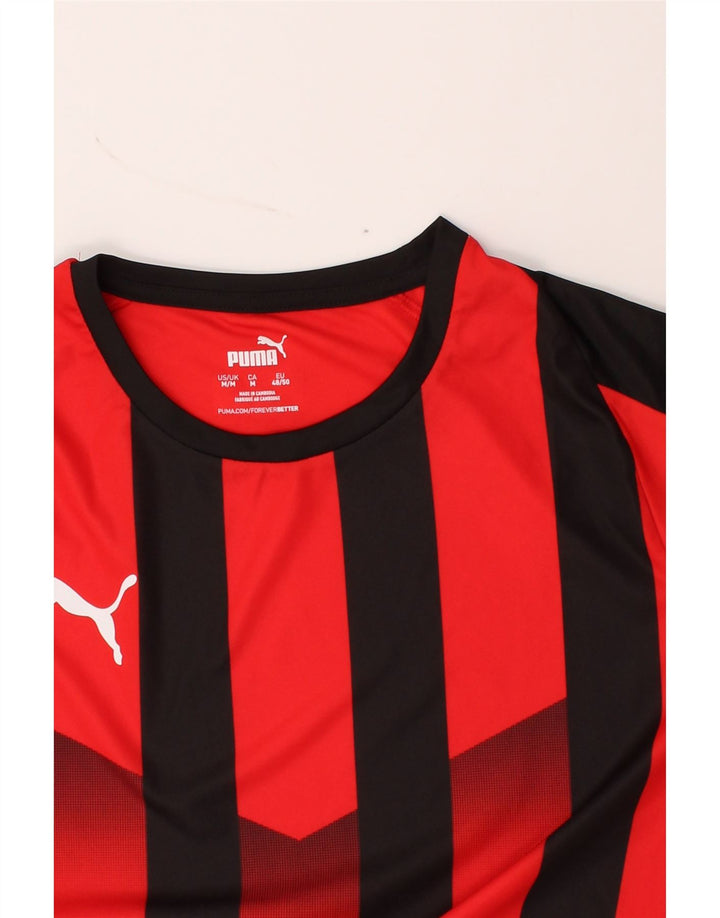 PUMA Mens Top Long Sleeve Medium Red Striped Polyester Vintage Puma and Second-Hand Puma from Messina Hembry 