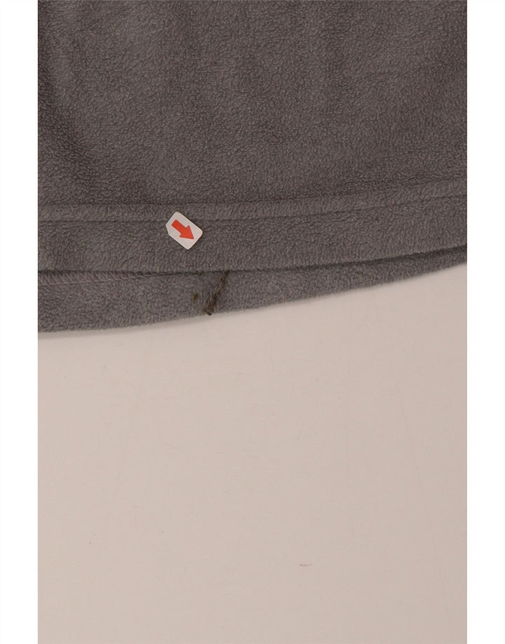 Invicta herre lynlås hals fleece jumper stor grå polyester