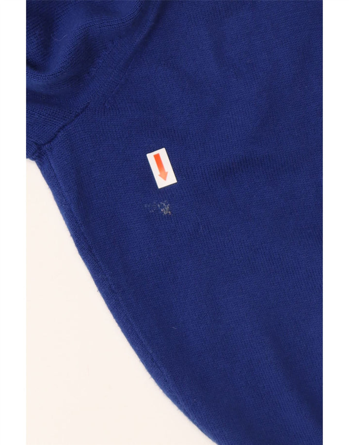 TOMMY HILFIGER Mens V-Neck Jumper Sweater Large Blue Cotton Vintage Tommy Hilfiger and Second-Hand Tommy Hilfiger from Messina Hembry 