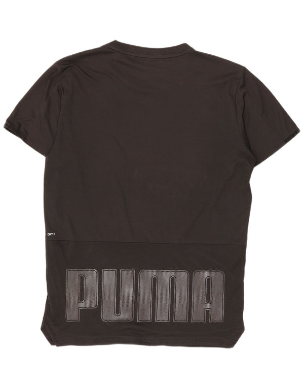 Puma Herre Grafisk T-Shirt Top Lille Sort Polyester Sports