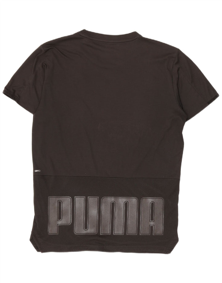 Puma Herre Grafisk T-Shirt Top Lille Sort Polyester Sports