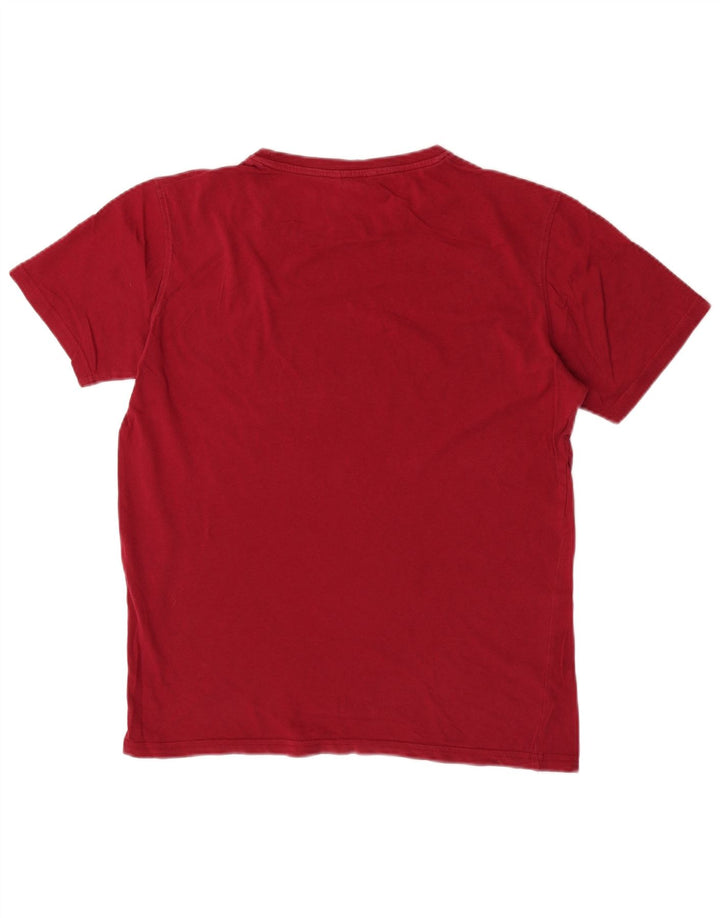 Carrera Herre Grafisk T-Shirt Top Medium Burgundy