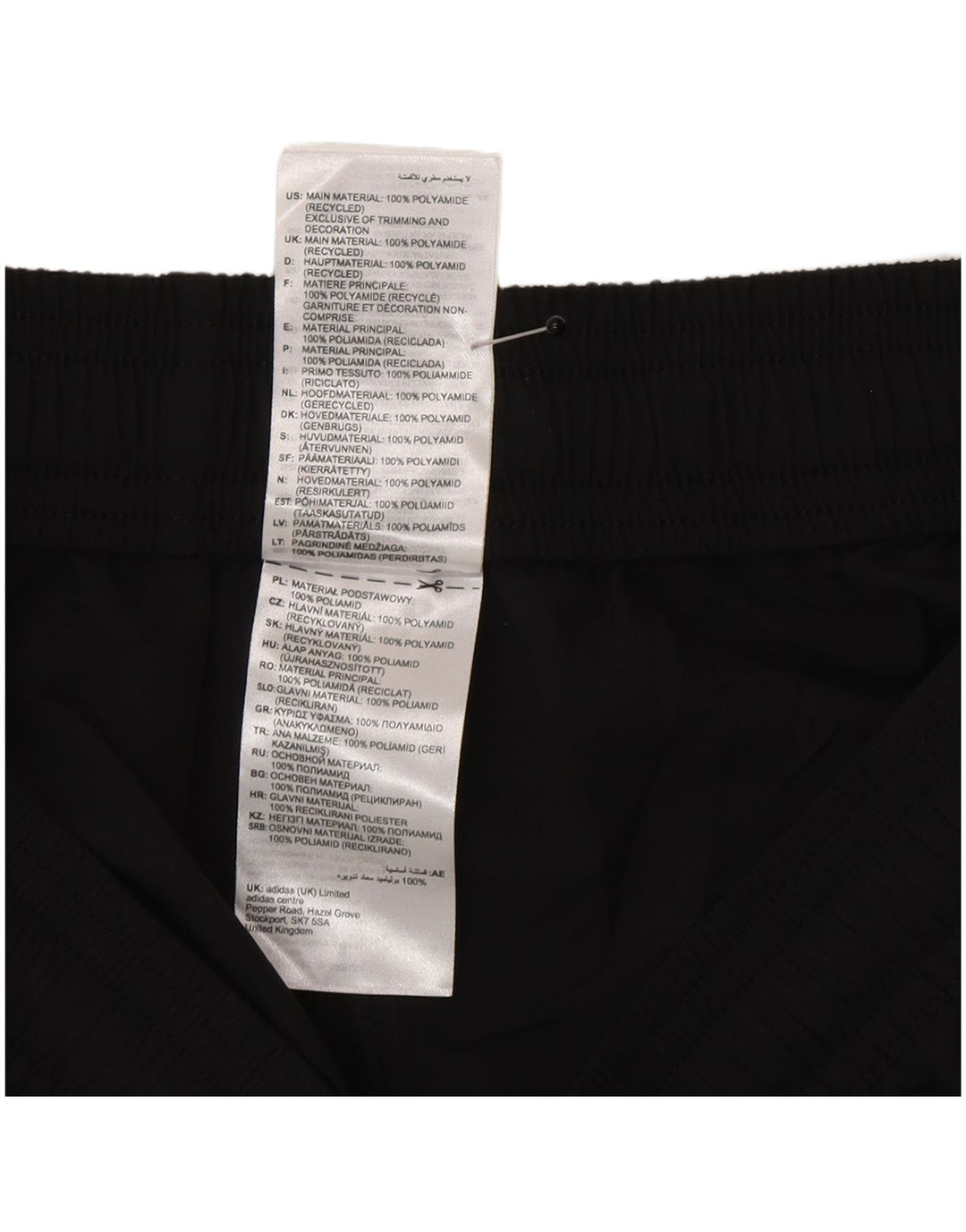 Adidas grafiske sportsshorts til mænd mellem sort polyester