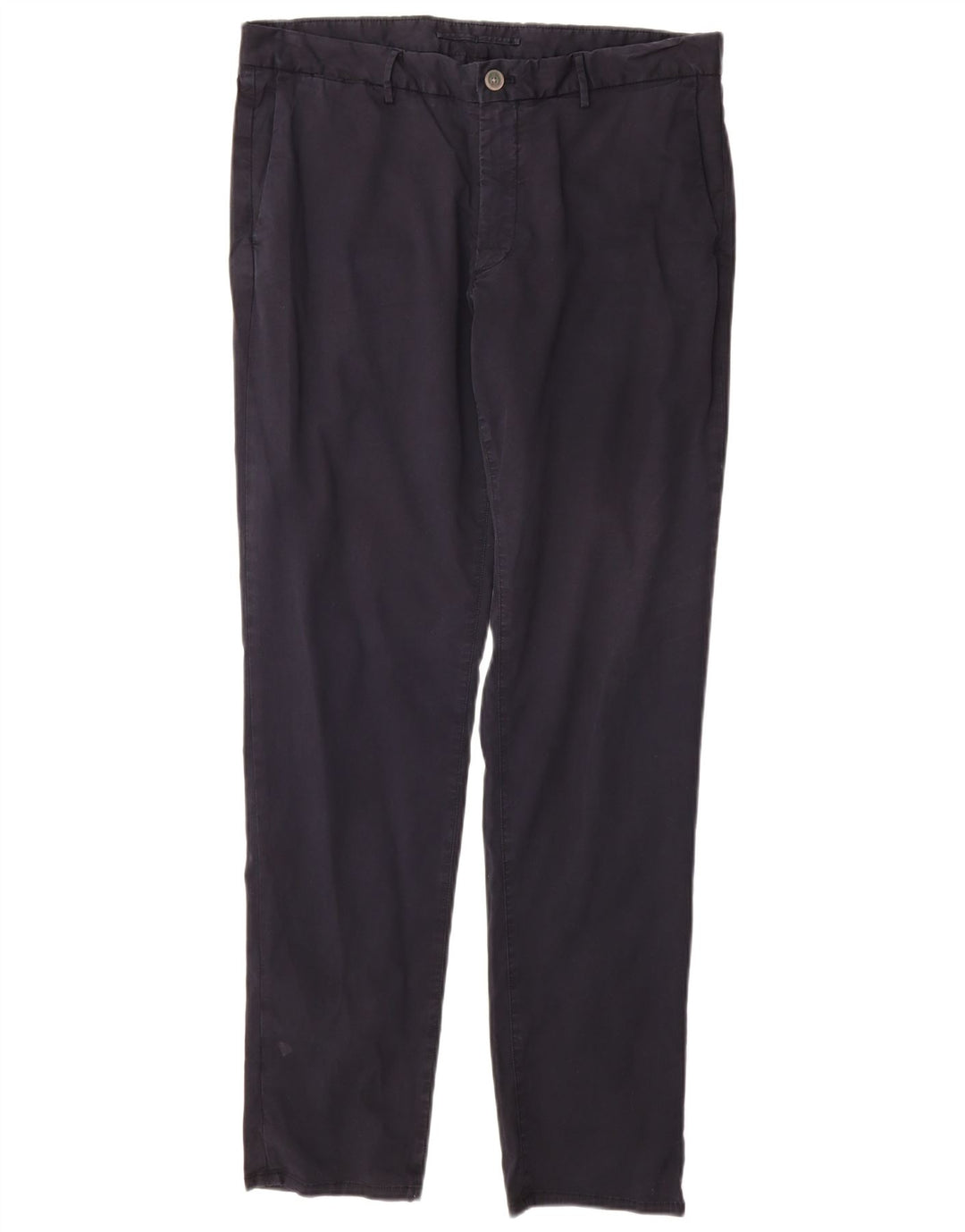 MASSIMO DUTTI Herre Slim Fit Chinobukser EU 44 Large W34 L32 Marineblå