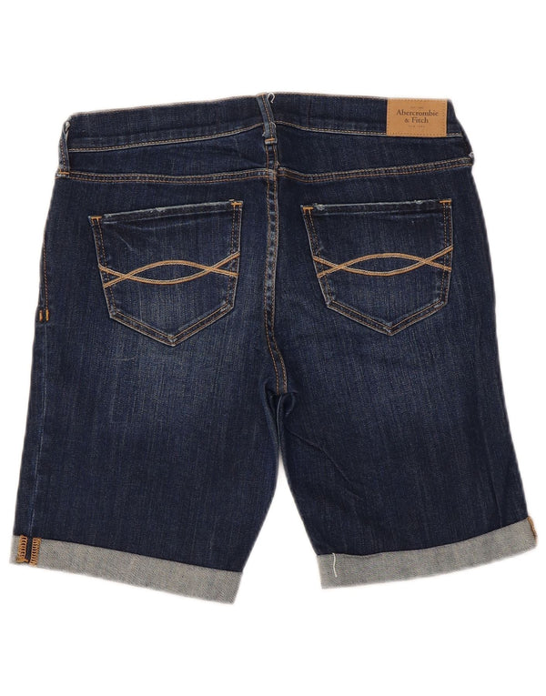 Abercrombie & Fitch Dame denim Shorts US 4 Small W27 Navy Blue Bomuld