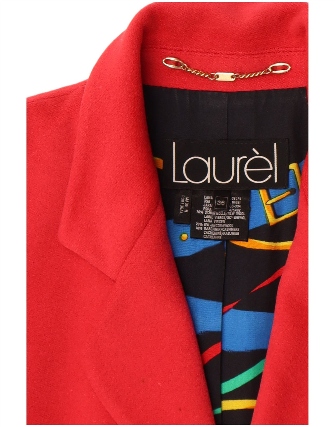 Laurel Dame 2 Button Blazer Jacket EU 36 Small Red New Wool