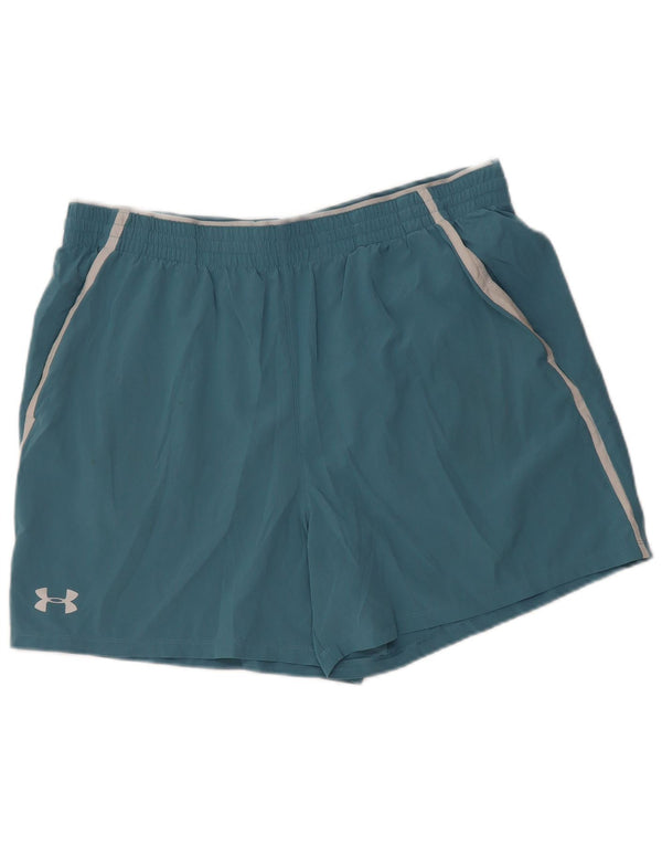 UNDER ARMOUR Sportsshorts til mænd XL Blå Colourblock Polyester