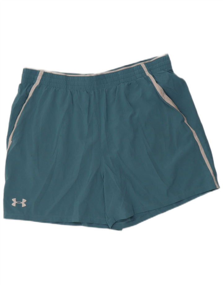 UNDER ARMOUR Sportsshorts til mænd XL Blå Colourblock Polyester