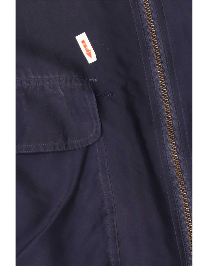 Leader Bomber Jacket UK 42 XL Navy Blue Silke