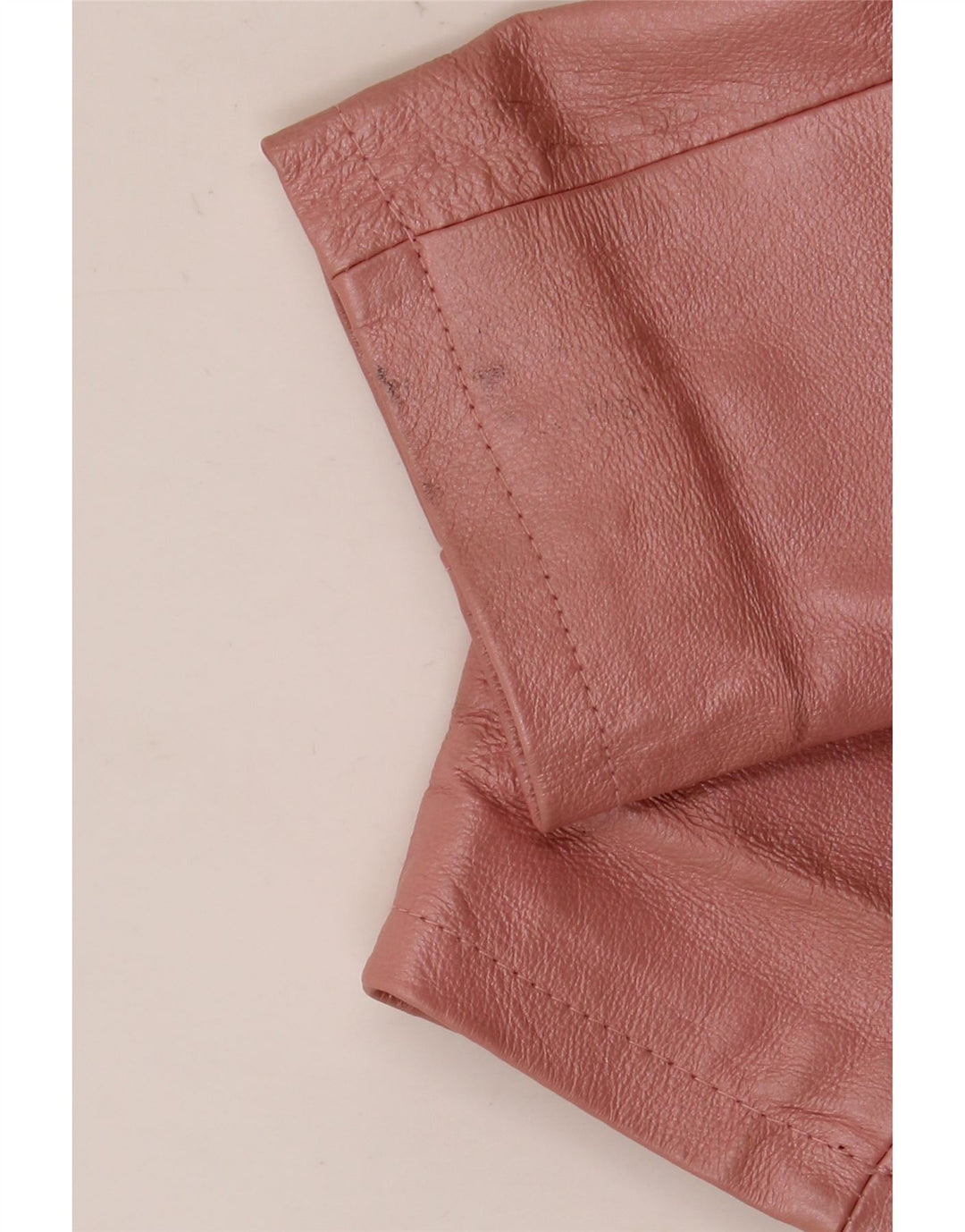 Vintage læderjakke til kvinder UK 18 XL Pink læder