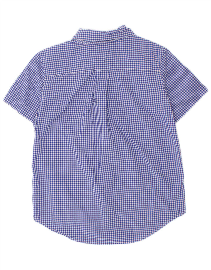 Ralph Lauren drenge kortærmet skjorte 4-5 år blå Gingham bomuld