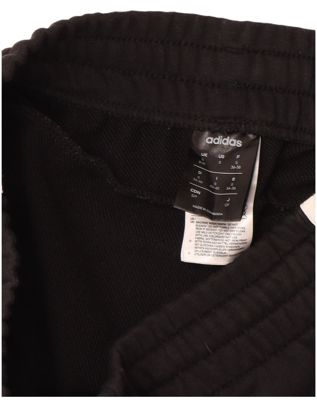 ADIDAS træningsdragt til kvinder Joggers UK 8/10 Small Black Bomuld