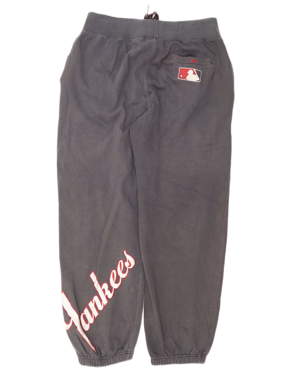 Majestic Mens New York Yankees Tracksuit Trousers Joggers Large Grey