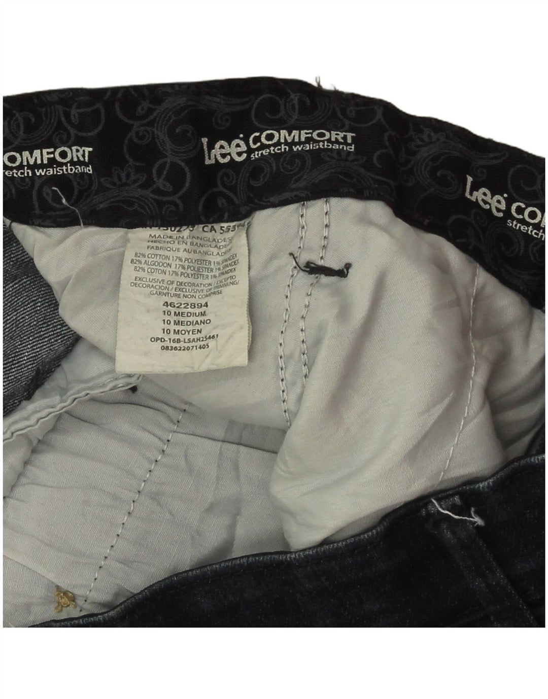 Lee Dame denim Shorts US 10 Large W32 Navy Blue Bomuld