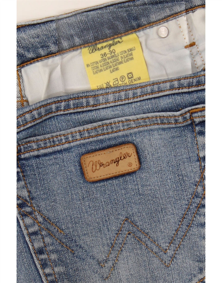 WRANGLER Mens Denim Shorts W36 Large  Blue Cotton Vintage Wrangler and Second-Hand Wrangler from Messina Hembry 