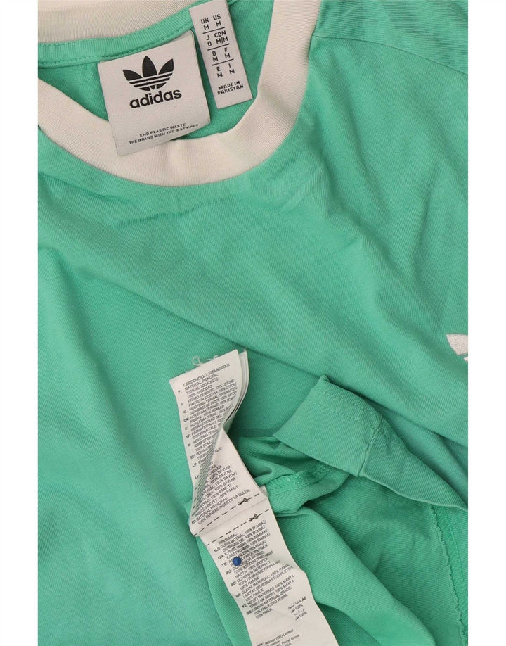 Adidas herre T-shirt top mellemgrøn bomuld