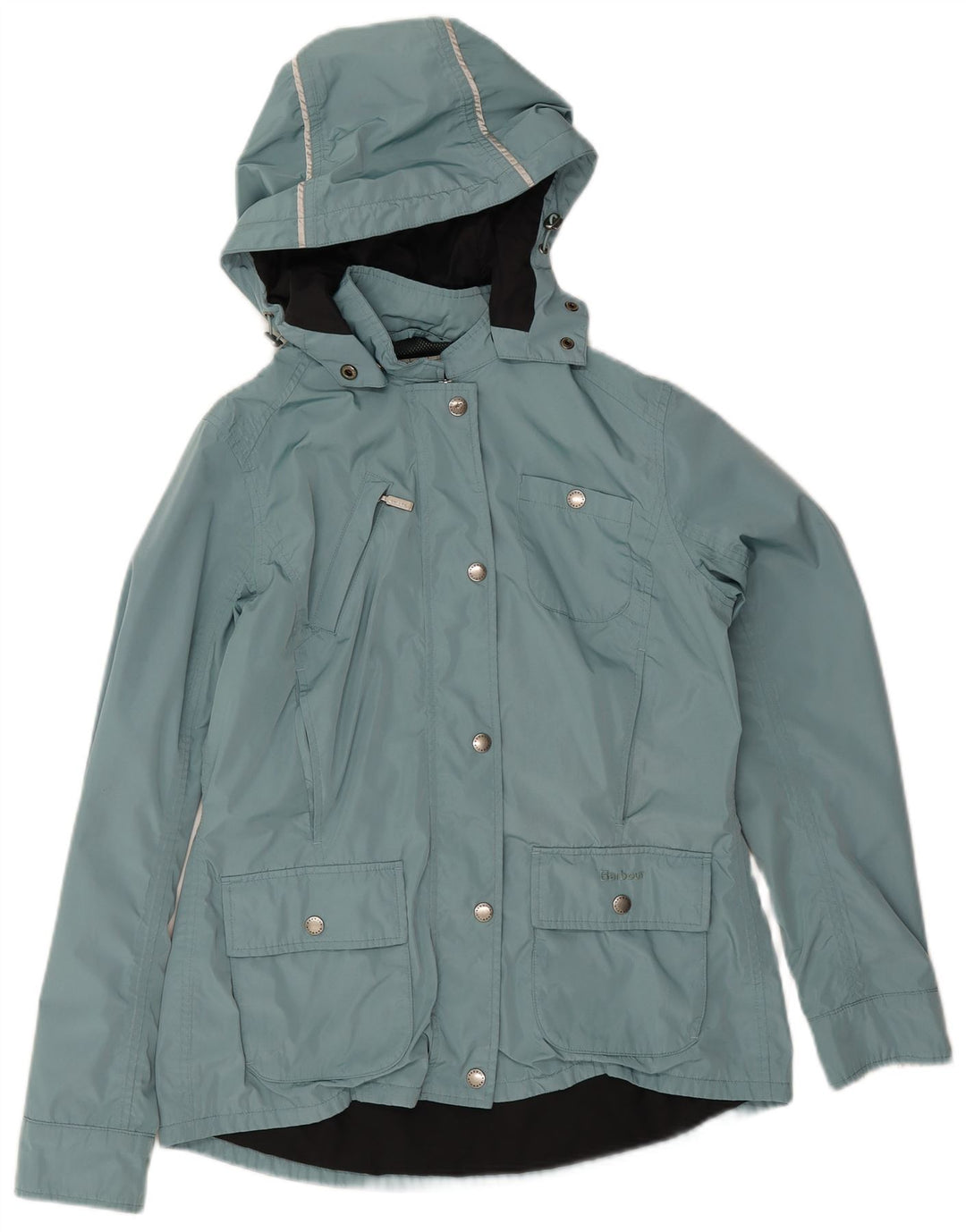 Barbour Regnjakke med hætte til kvinder UK 14 Large Blue