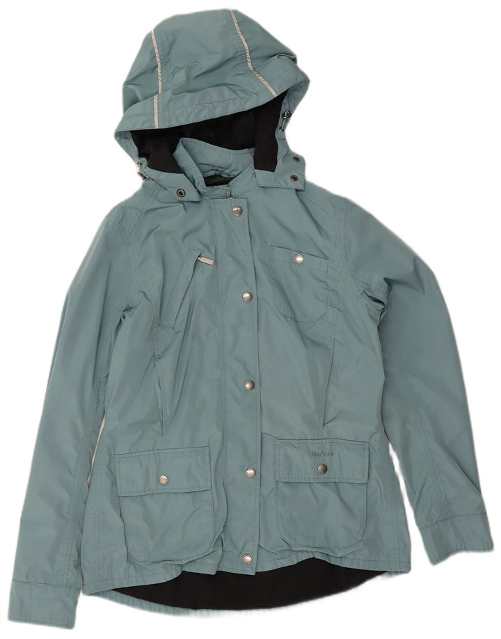 Barbour Regnjakke med hætte til kvinder UK 14 Large Blue