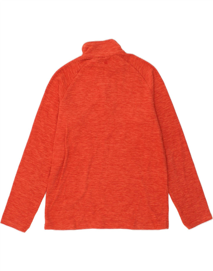 MOUNTAIN WAREHOUSE Mens Zip Neck Fleece Jumper Medium Orange Polyester Vintage Mountain Warehouse and Second-Hand Mountain Warehouse from Messina Hembry 